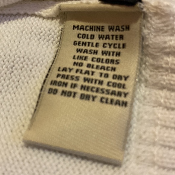 Polo Jeans Company white and navy sweater in size XL. NWOT - Picture 11 of 12